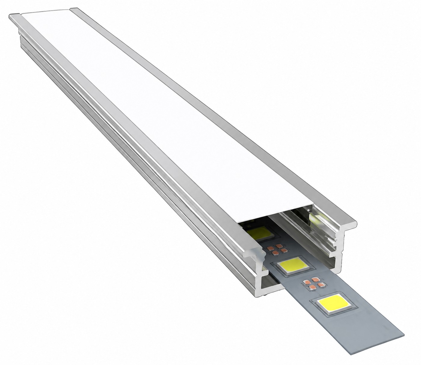 8x14 Kanatlı LED Profili 8x14 mm — KL-814 kanatlı led profili