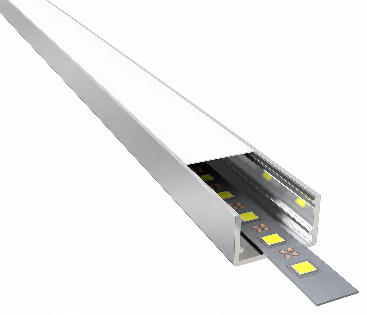 13x22 LED Profili 13x22 mm — L-1322 alüminyum led kanalı